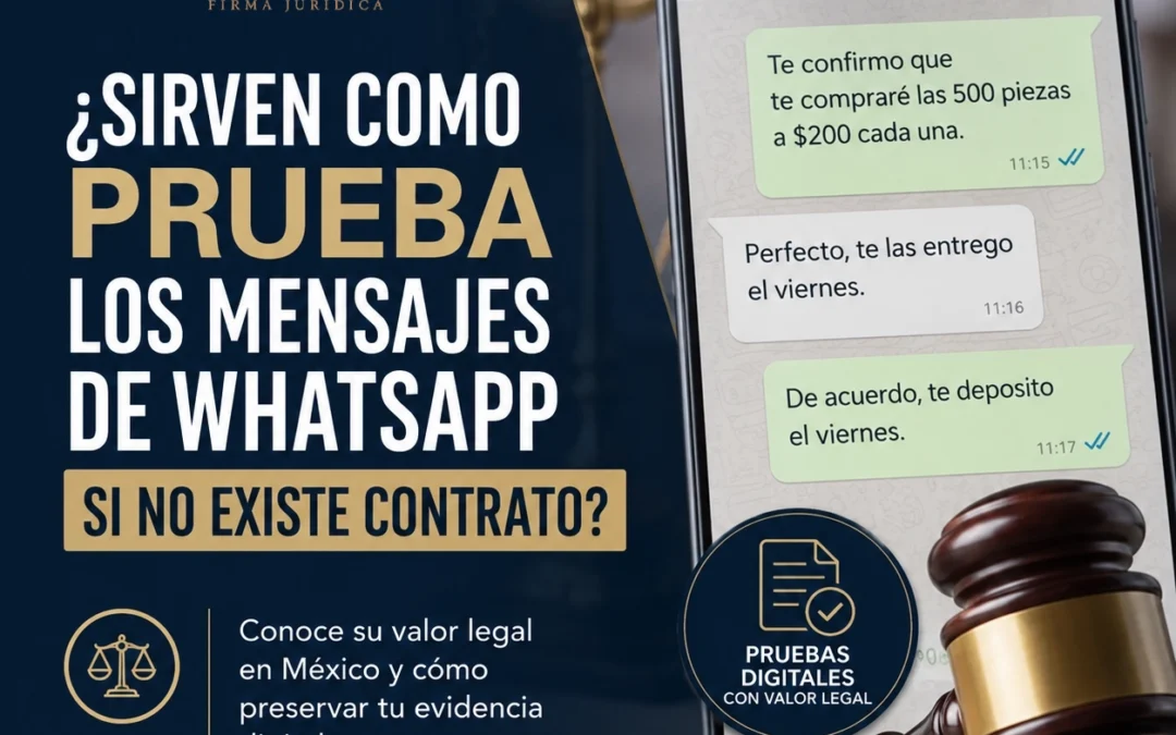 ¿Sirven como prueba los mensajes de WhatsApp si no existe contrato?