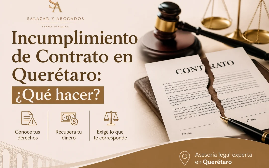 Incumplimiento de contrato en Querétaro: ¿Qué hacer si la otra parte no cumple?